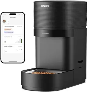 PETLIBRO Automatic Cat Feeder | Smart Scale Tracks Actual Food Intake, 5G & 2.4G WiFi, 5L Automatic Dog Food Dispenser with Low Food Sensor, Up to 10 Meals Per Day, Smart Refilling Mode, Granary 2