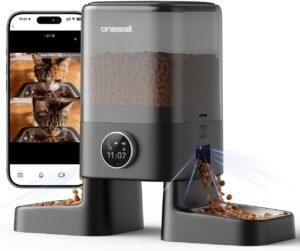 oneisall automatic cat feeder with camera — Dual-Camera 5L Feeder